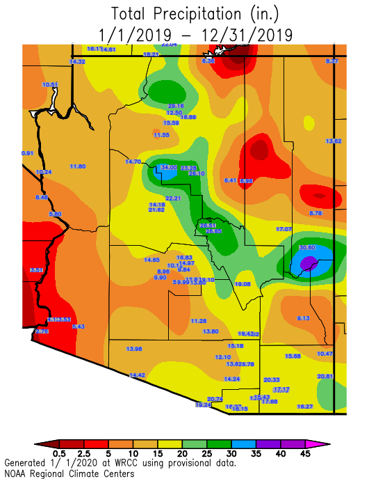 Phoenix Yuma 2019 Climate Year in Review